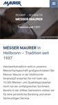 Mobile Screenshot of messer-maurer.de