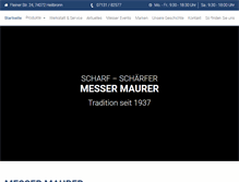 Tablet Screenshot of messer-maurer.de